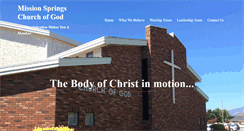 Desktop Screenshot of missionspringschurch.com